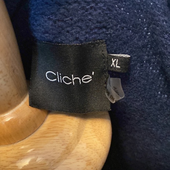 Cliche Womens Funnel Neck Sweater sz XL Blues Gray NWOT - Picture 7 of 7